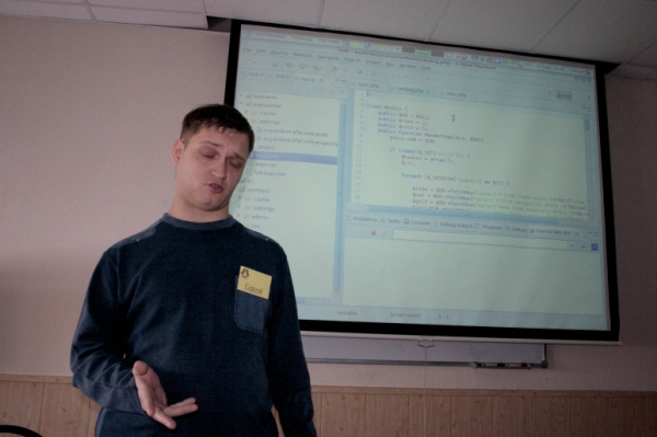 Сергей Шакшин с докладом по Eclipse